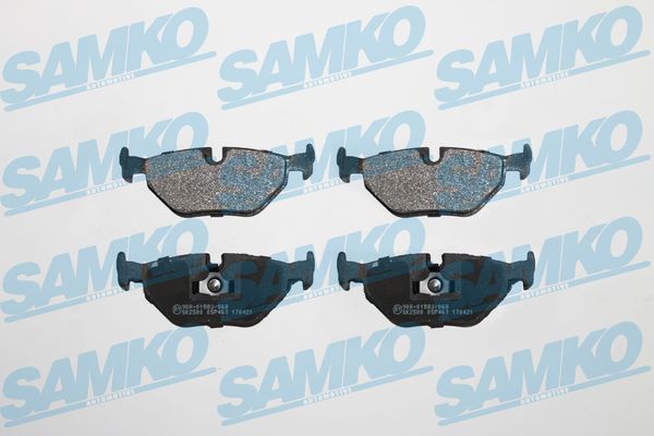 Brake Pad Set, disc brake - 5SP463 SAMKO