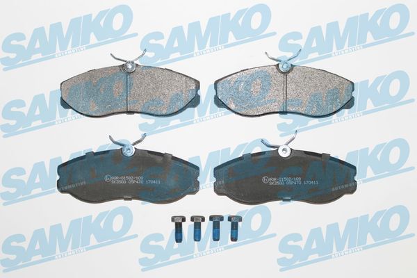 stabdžių trinkelių rinkinys, diskinis stabdys - 5SP470 SAMKO
