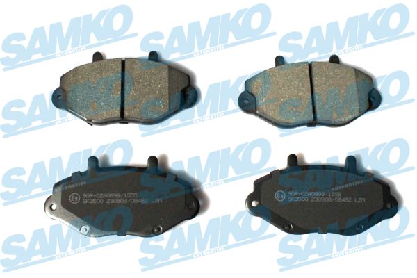 Комплект тормозных колодок, дисковый тормоз - 5SP482 SAMKO