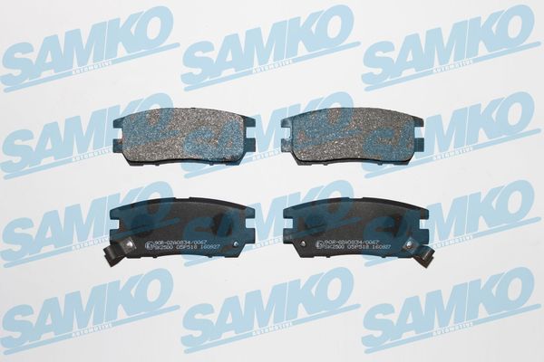 Kit pastiglie freno, Freno a disco - 5SP518 SAMKO