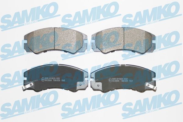 Brake Pad Set, disc brake - 5SP565 SAMKO