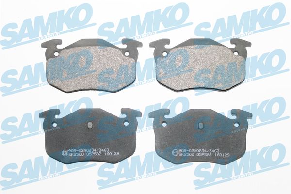 Brake Pad Set, disc brake - 5SP582 SAMKO
