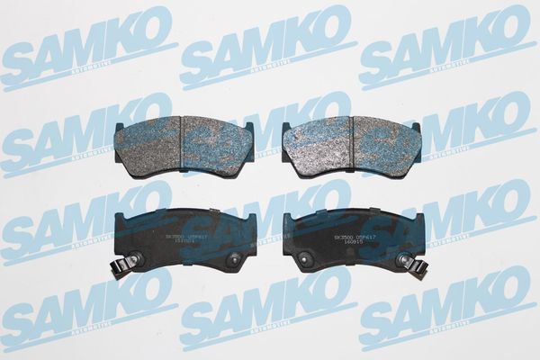 Комплект тормозных колодок, дисковый тормоз - 5SP617 SAMKO