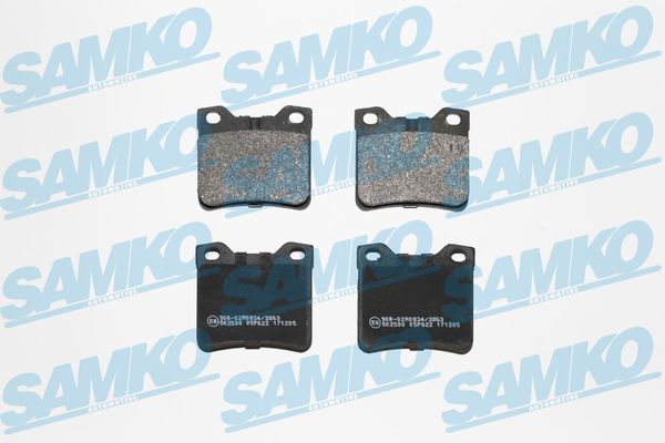 Brake Pad Set, disc brake - 5SP622 SAMKO