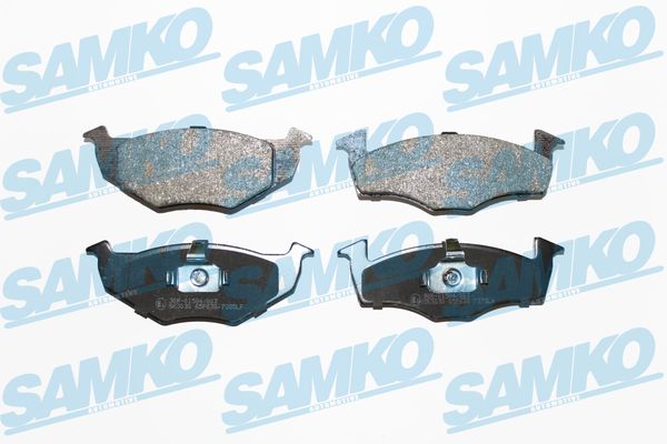 Комплект тормозных колодок, дисковый тормоз - 5SP638 SAMKO