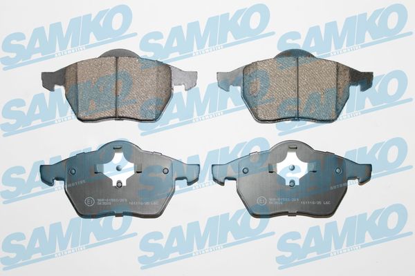Комплект тормозных колодок, дисковый тормоз - 5SP639 SAMKO