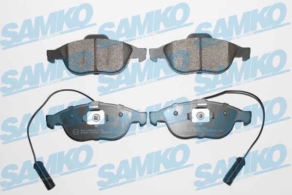 stabdžių trinkelių rinkinys, diskinis stabdys - 5SP664 SAMKO