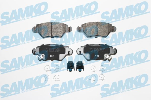 Комплект тормозных колодок, дисковый тормоз - 5SP699 SAMKO