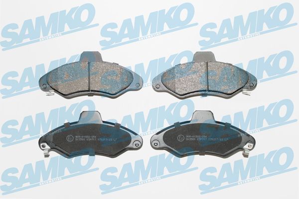 Комплект тормозных колодок, дисковый тормоз - 5SP717 SAMKO
