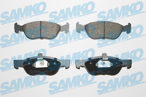Комплект тормозных колодок, дисковый тормоз - 5SP740 SAMKO