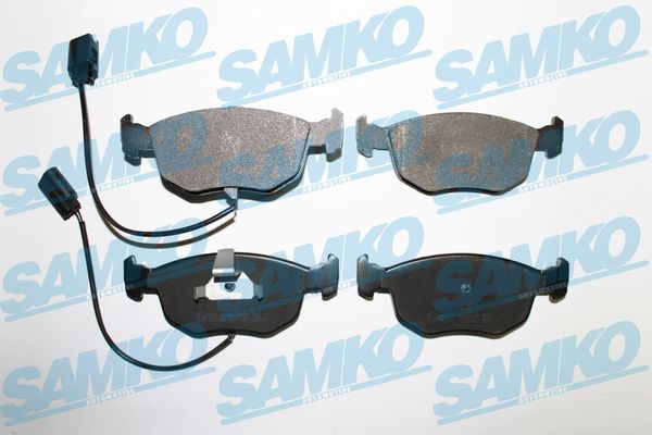Комплект тормозных колодок, дисковый тормоз - 5SP745 SAMKO