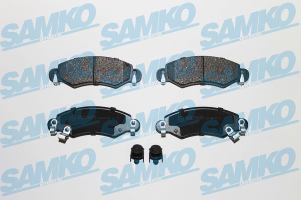 Комплект тормозных колодок, дисковый тормоз - 5SP777 SAMKO