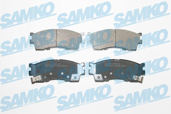 Комплект тормозных колодок, дисковый тормоз - 5SP809 SAMKO