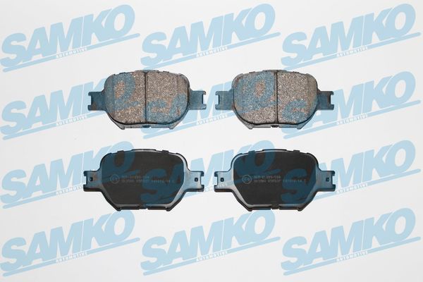 Комплект тормозных колодок, дисковый тормоз - 5SP837 SAMKO