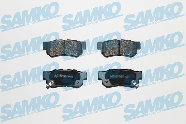 Комплект тормозных колодок, дисковый тормоз - 5SP848 SAMKO