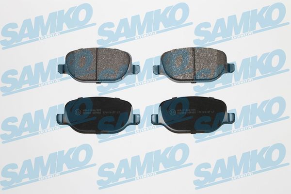 Комплект тормозных колодок, дисковый тормоз - 5SP855 SAMKO