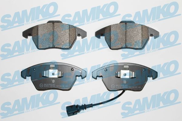 Комплект тормозных колодок, дисковый тормоз - 5SP866 SAMKO