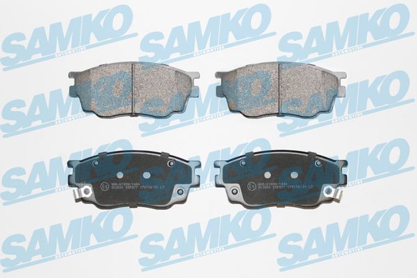 Brake Pad Set, disc brake - 5SP877 SAMKO