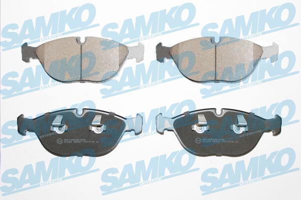Brake Pad Set, disc brake - 5SP881 SAMKO