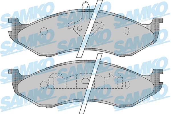 Brake Pad Set, disc brake - 5SP896 SAMKO