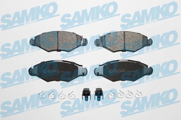 Комплект тормозных колодок, дисковый тормоз - 5SP903 SAMKO