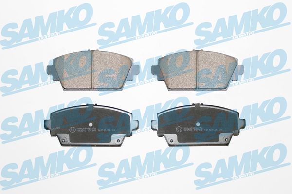 Комплект тормозных колодок, дисковый тормоз - 5SP940 SAMKO