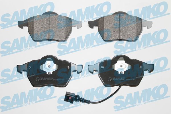 Комплект тормозных колодок, дисковый тормоз - 5SP969 SAMKO