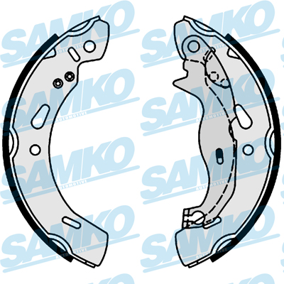 Brake Shoe Set - 81004 SAMKO