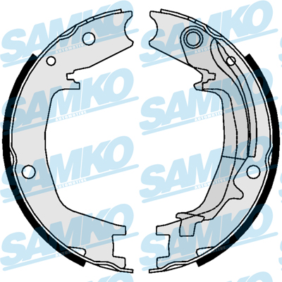 Kit ganasce, Freno stazionamento - 81062 SAMKO