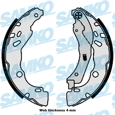 Brake Shoe Set - 81109 SAMKO