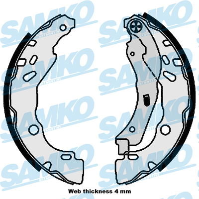 Bremsbackensatz - 81111 SAMKO