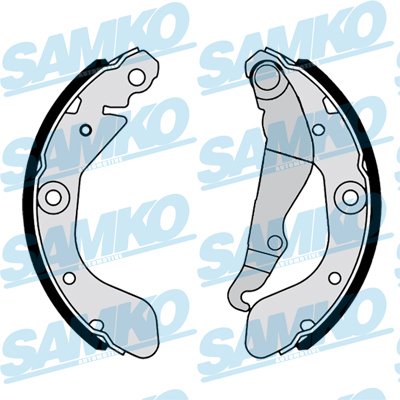 stabdžių trinkelių komplektas - 81168 SAMKO