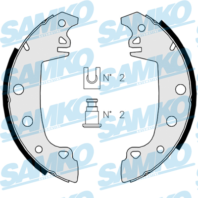 Комплект тормозных колодок - 82850 SAMKO