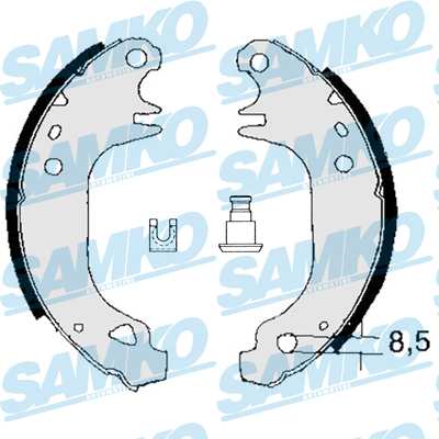 Комплект тормозных колодок - 83110 SAMKO