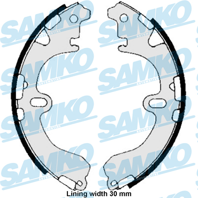 Brake Shoe Set - 85810 SAMKO