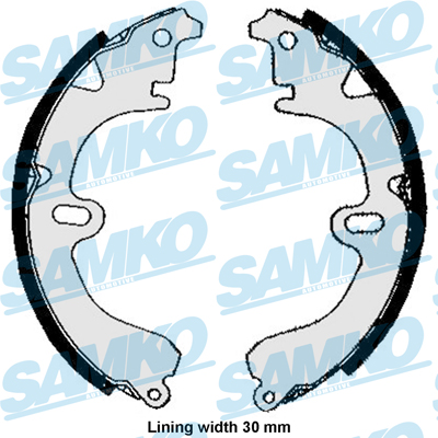 Brake Shoe Set - 85860 SAMKO