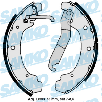 Kit ganasce freno - 86740 SAMKO