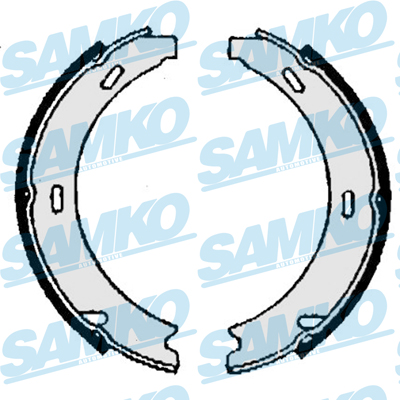 Brake Shoe Set, parking brake - 86870 SAMKO
