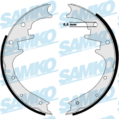 Kit ganasce freno - 87205 SAMKO
