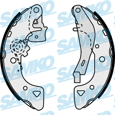 Brake Shoe Set - 87540 SAMKO