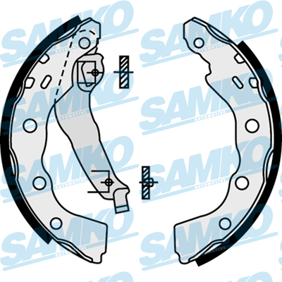 Brake Shoe Set - 87740 SAMKO