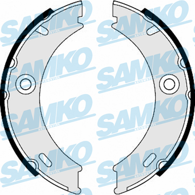 Brake Shoe Set, parking brake - 87970 SAMKO