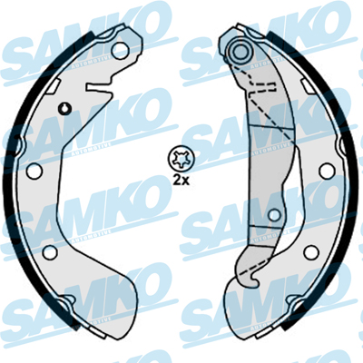 Brake Shoe Set - 88120 SAMKO