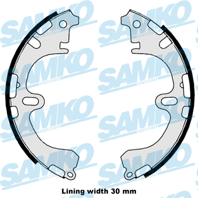 Kit ganasce freno - 88800 SAMKO