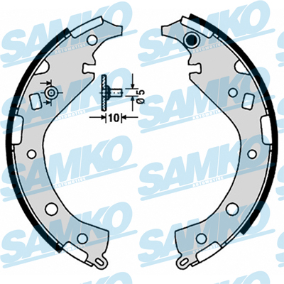 Kit ganasce freno - 89170 SAMKO