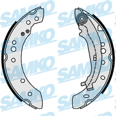 Brake Shoe Set - 89640 SAMKO