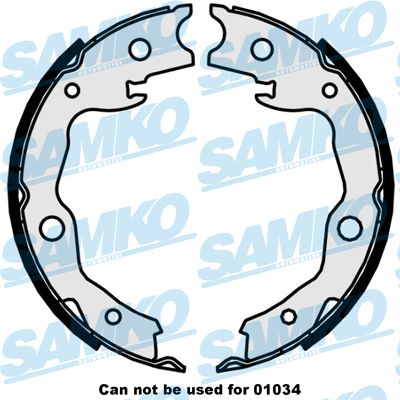 Brake Shoe Set, parking brake - 89870 SAMKO