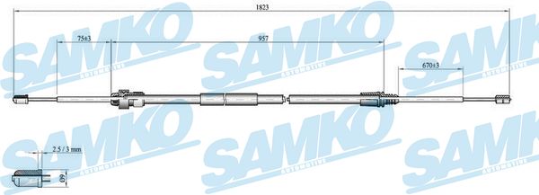 trosas, stovėjimo stabdys - C0002B SAMKO