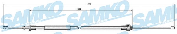 Cable, parking brake - C0094B SAMKO