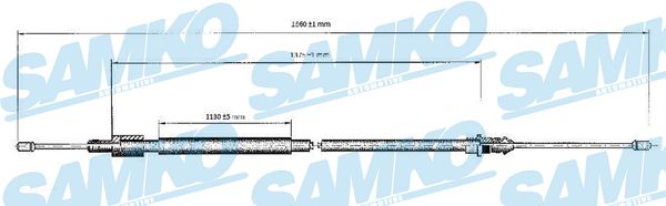 Cavo comando, Freno stazionamento - C0120B SAMKO